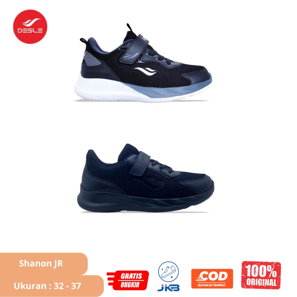 Sepatu Anak Desle Shanon JR Original - Sepatu Sekolah Anak (SD)