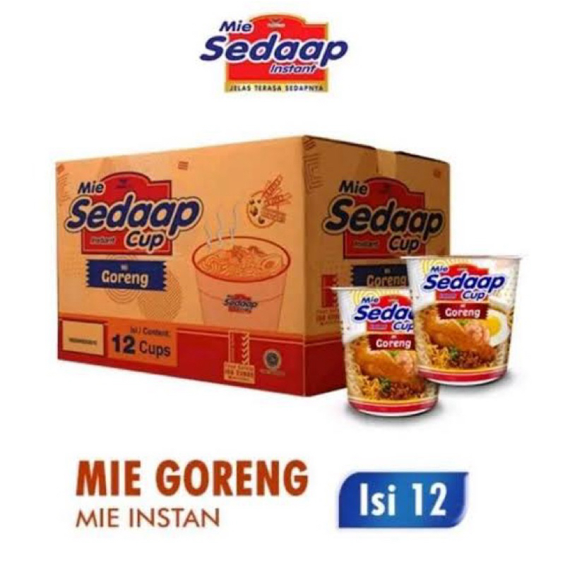 

[1 Dus Isi 12 Cup] Sedaap goreng Cup