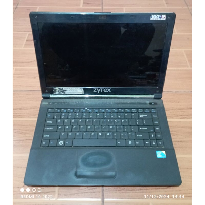 Laptop Zyrex B4105 Intel core i3 DDR3 kondisi mesin nyala tetapi tidak mau tampil nodisplay tidak ad