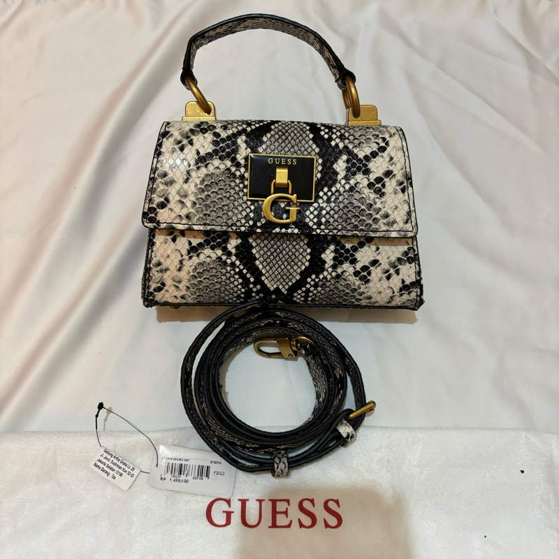 preloved tas guess new kulit phyton original