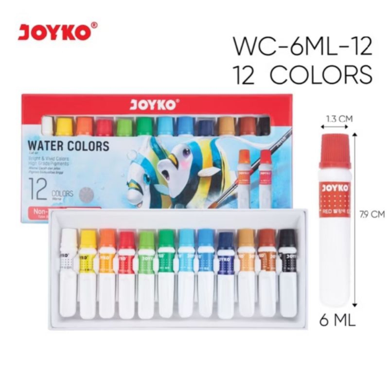 

WATER COLORS/CAT AIR JOYKO WC-6ML-12