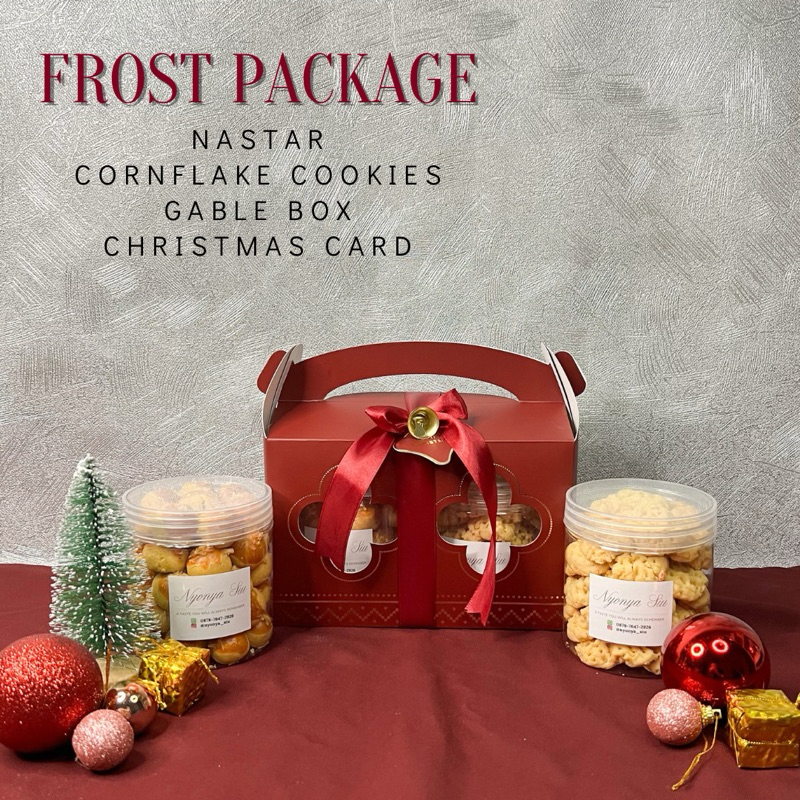 

Hampers Natal Frost - kue kering nastar dan cornflakes