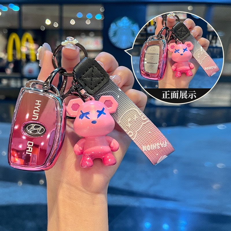 Case Kunci Mobil Silicon Case Pelindung Kunci Mobil Casing Kunci Mobil Untuk Hyundai Creta, Tucson L