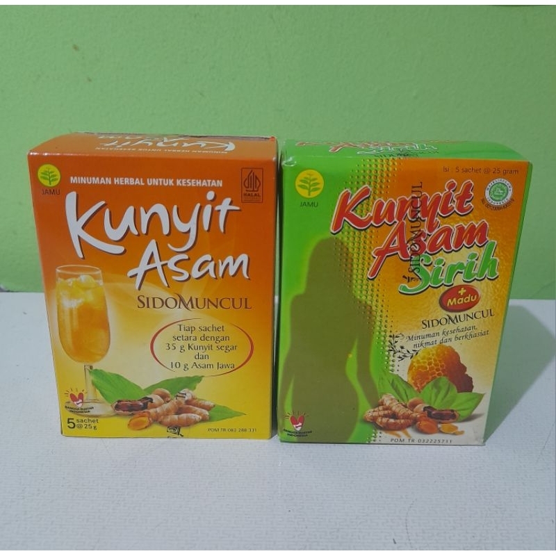 

kunyit asam jawa dan sirih (madu)| 1bok isi 5sach | minuman herbal untuk kesehatan.