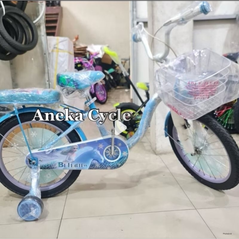 Sepeda Anak Perempuan Element Frozen 16 18 Sepeda Mini Roda Empat Frozen