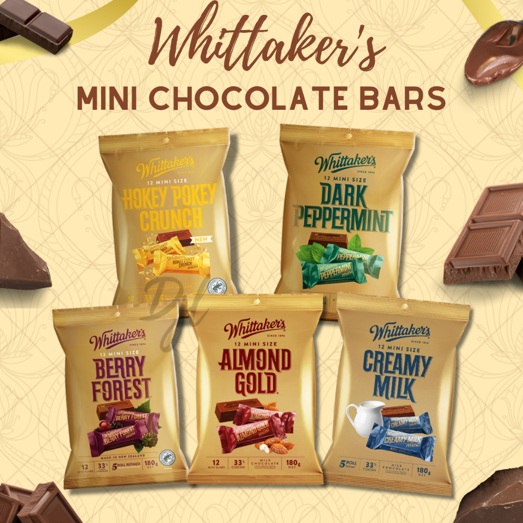 

Whittakers Chocolate 12 Mini Size 180 Gram