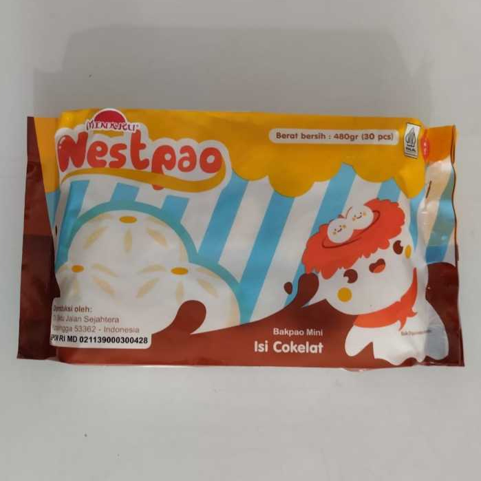 

Minipau Cokelat NESTPAO MINAKU 480gr Bakpao Mini Isi Cokelat Halal