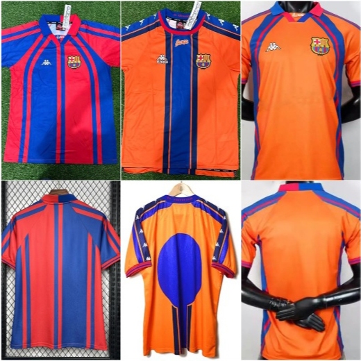 JERSEY BARCA HOME AWAY 3RD UCL 1997 1998 RETRO 100% BEST QUALITY