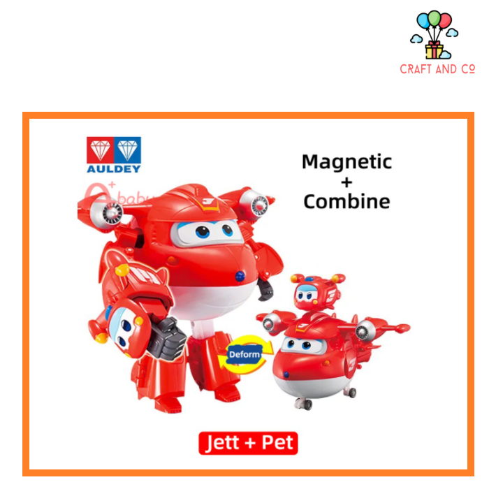 Mainan superwings Jett Pet combine transform