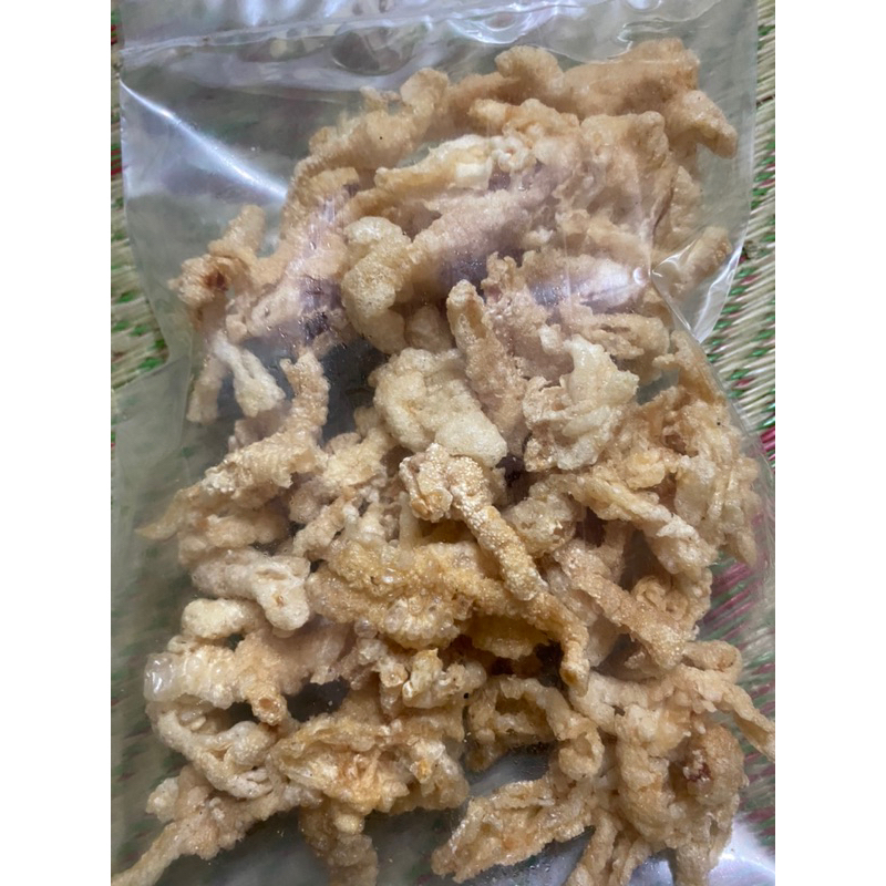 

keripik ceker utuh tanpa tulang tanpa tepung gurih asin