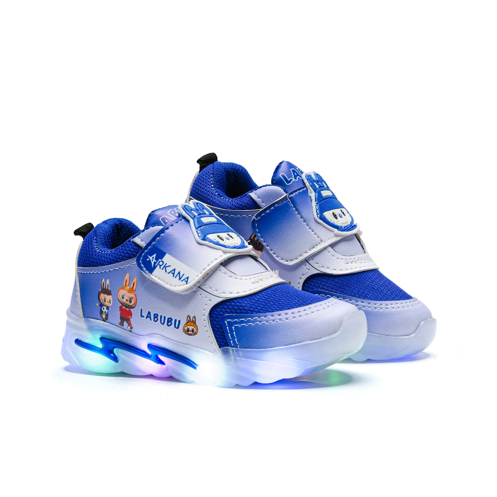 NEW ARKANA - Sepatu Led Anak Laki-laki Sepatu Sneaker Led Dengan karakter labubuu 1-6 Tahun