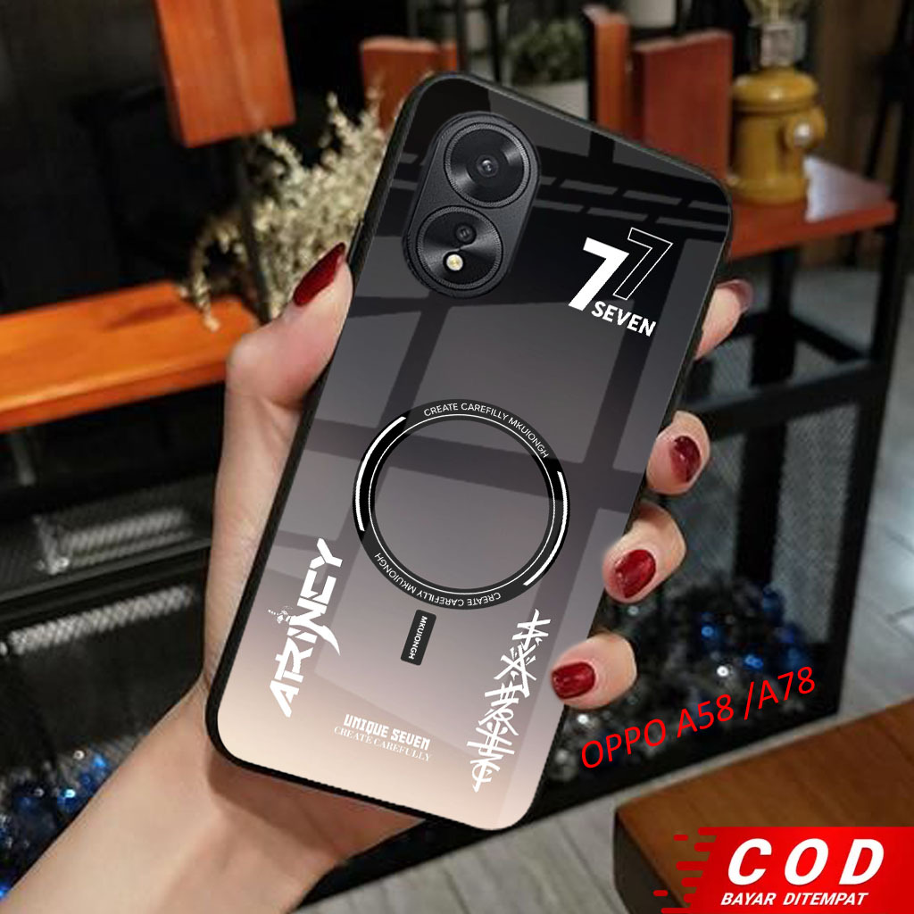 Softcase Glass Kilau For Oppo A58 A78 Casing Hp Oppo A58 A78 - Case Pelindung Hp Oppo A58 A78 - K68