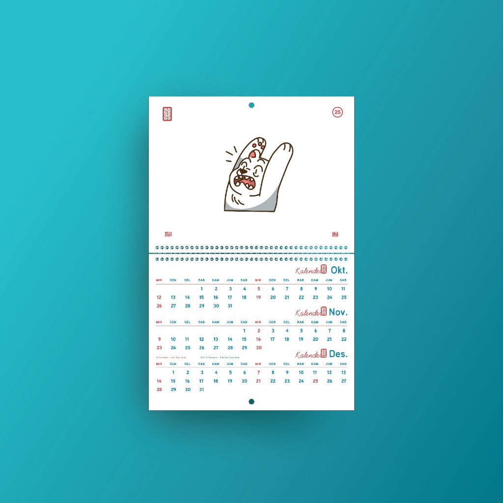 

Kalender Dinding 2025 Aesthetic - Kalender Dinding Spiral Cutiee