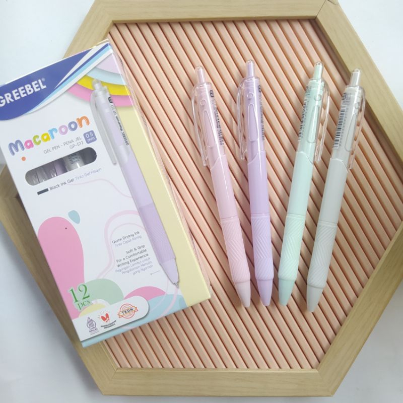 

Bolpoin GREEBEL MACAROON GP-512/0.5mm/Tinta Hitam
