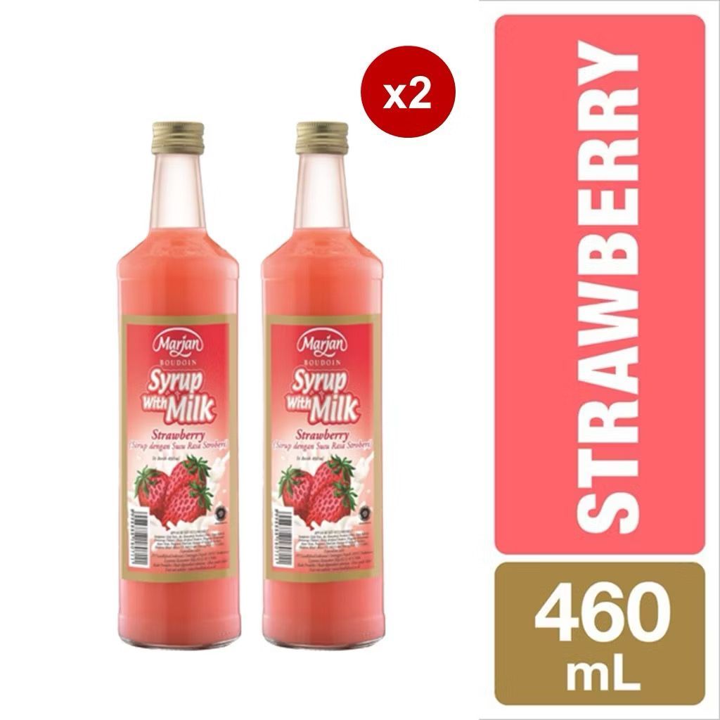 

Marjan Boudoin Milk Strawberry 460ml x2