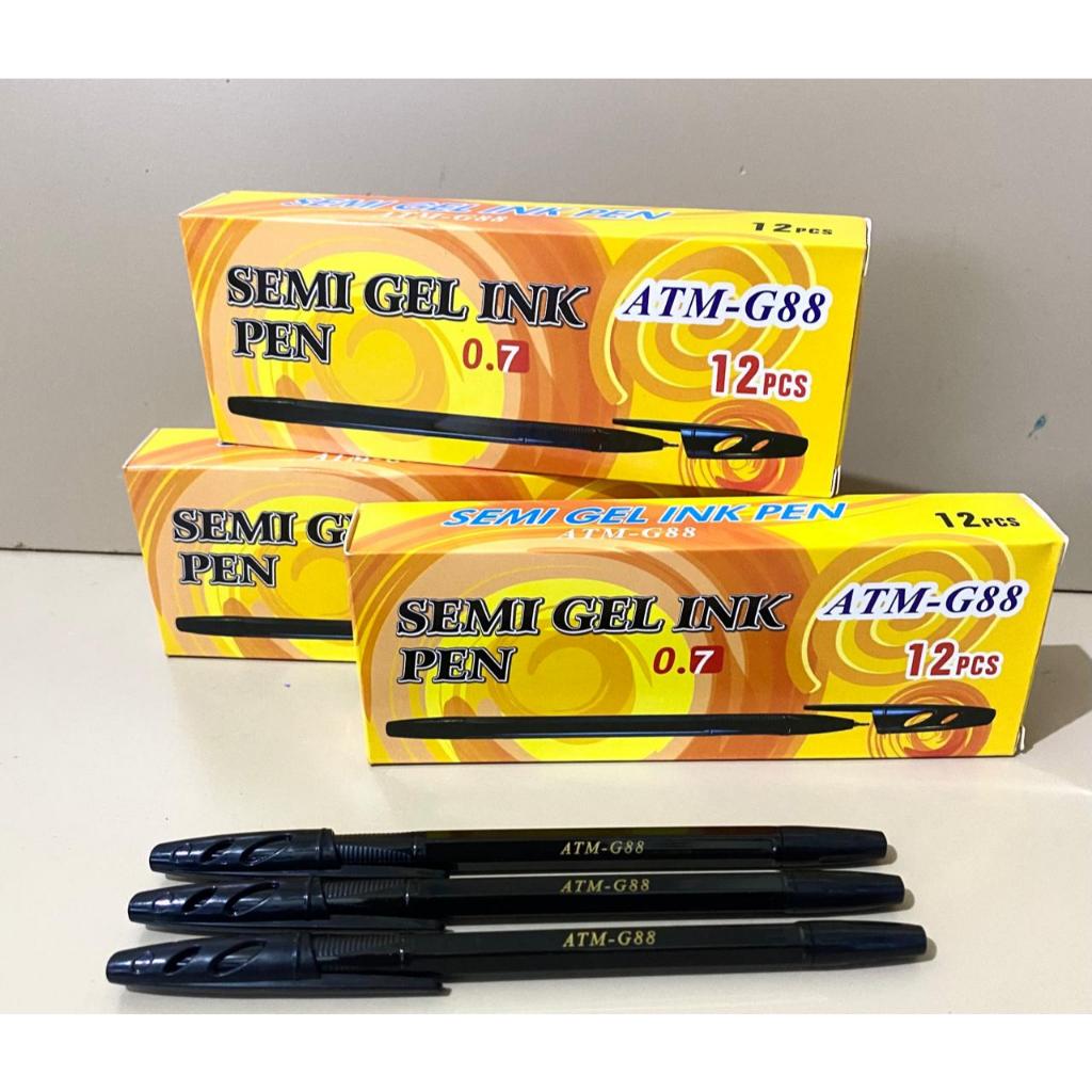 

[isi 12 Pulpen] Pulpen SemiGel Ink 0,7mm - ATM G88