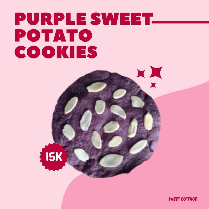 

PURPLE SWEET POTATO ALMOND COOKIES