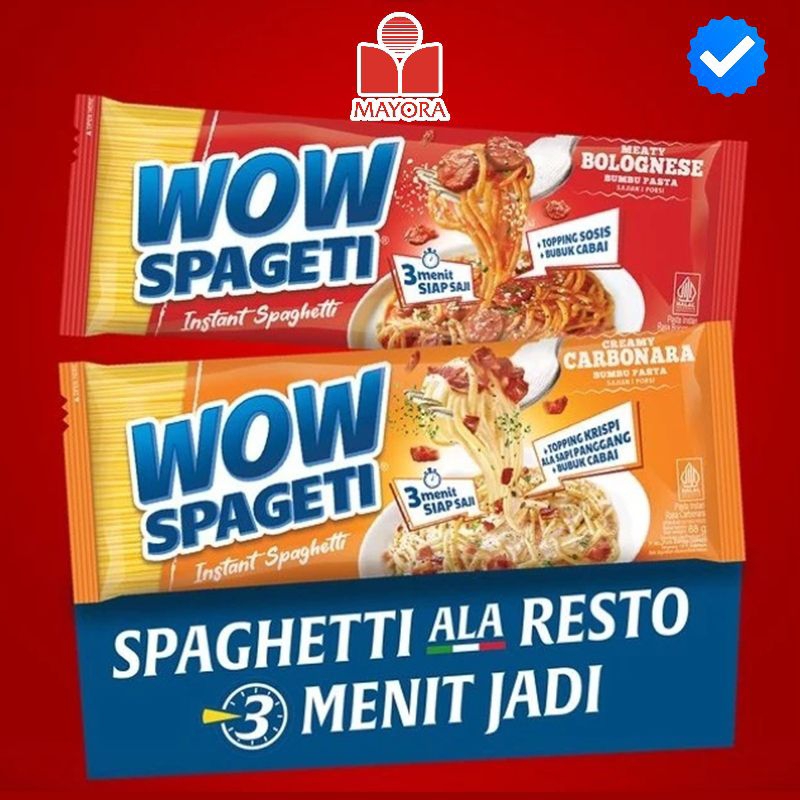 

WOW SPAGETI MEATY BOLOGNESE 88gr Mayora