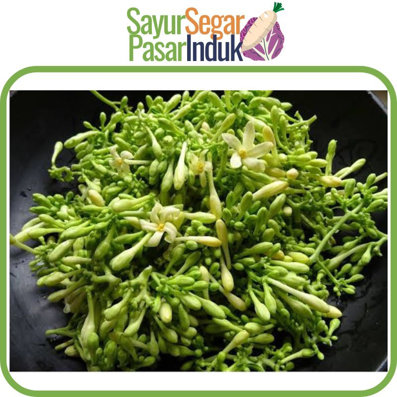 

Bunga Pepaya Gantung 1 Bungkus 1 ons Sayur segar pasar induk