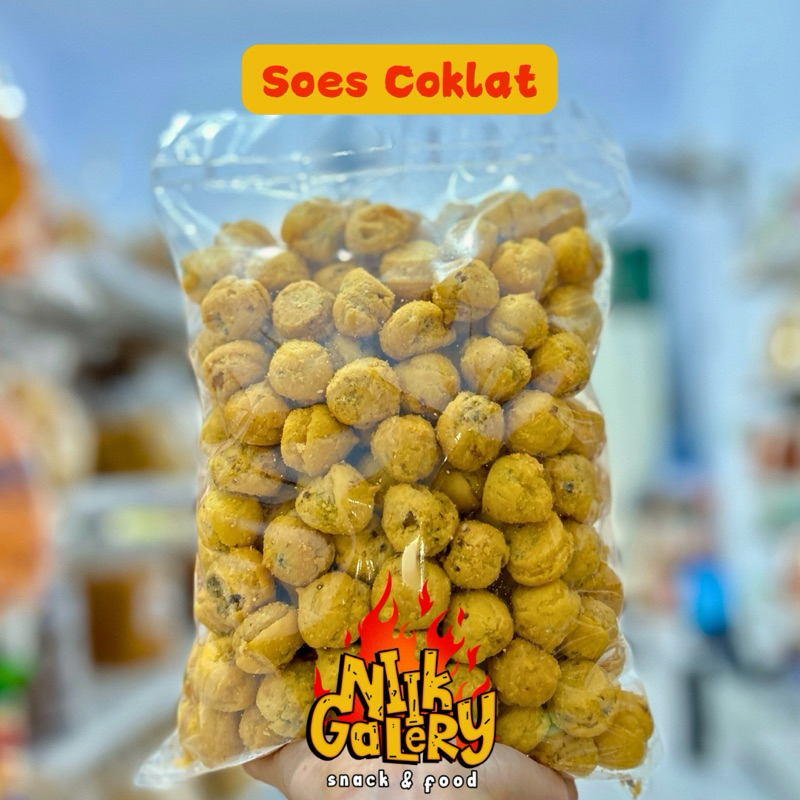 

Soes Coklat Lumer 250gr / Sus Coklat Kering/ Sus Kering Isi Coklat