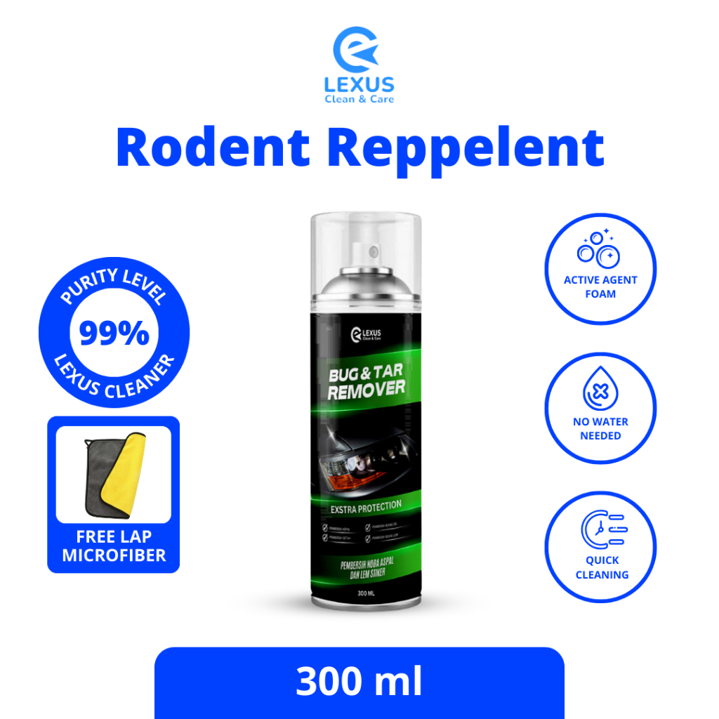 Lexus Bug & Tar Remover Spray Pembersih Noda Aspal Kendaraan Penghilang Bekas Stiker Noda Aspal