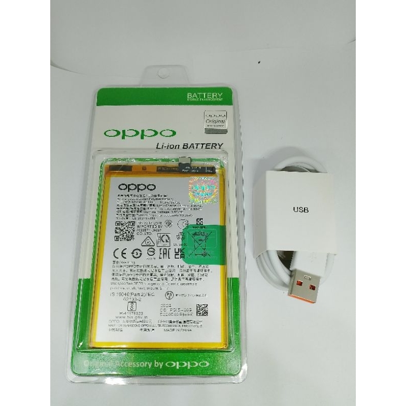 BATERAI BATTRE BATREY OPPO A57 2022 A17 A17K BLP915 + KABEL DATA MICRO