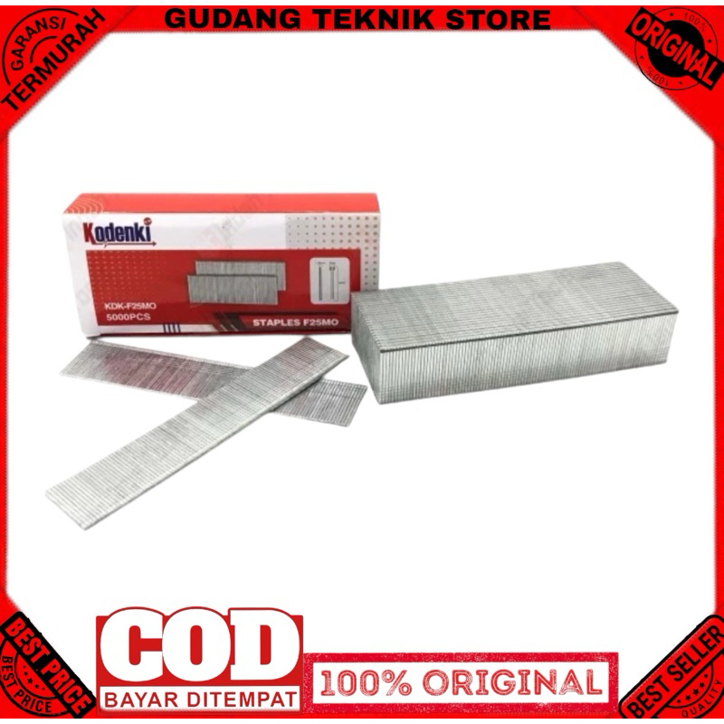 

F25 kodenki mo isi mesin staples paku tembak lurus mata gun nailer