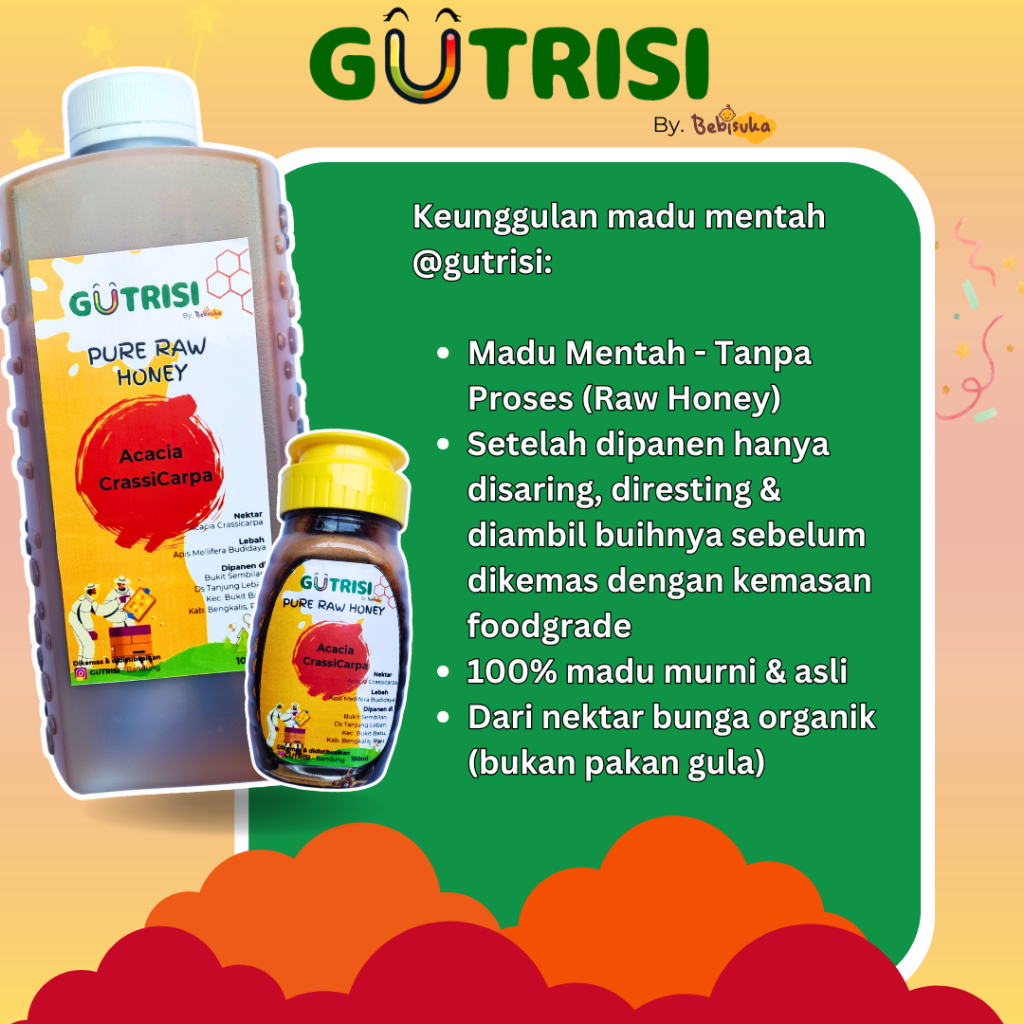 

Madu Asli Murni Gutrisi Nektar Akasia Sumatra 100% Alami Pure Natural Honey