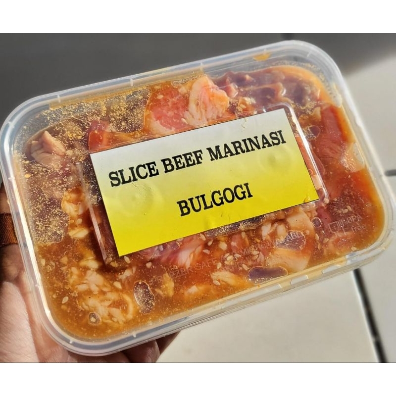 

Beef Slice Marinated Bulgogi / Teriyaki / BBQ / Blackpepper 480gr
