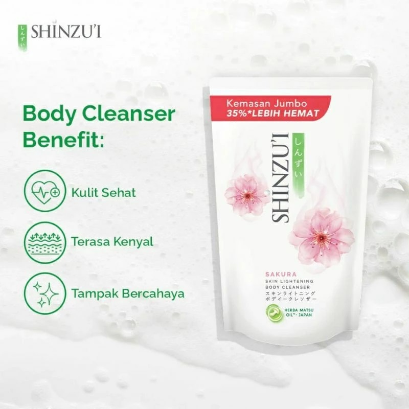 Shinzui Jumbo Ref 800ml aroma sakura / SHINZUI BODY CLEANSER SAKURA 800ML