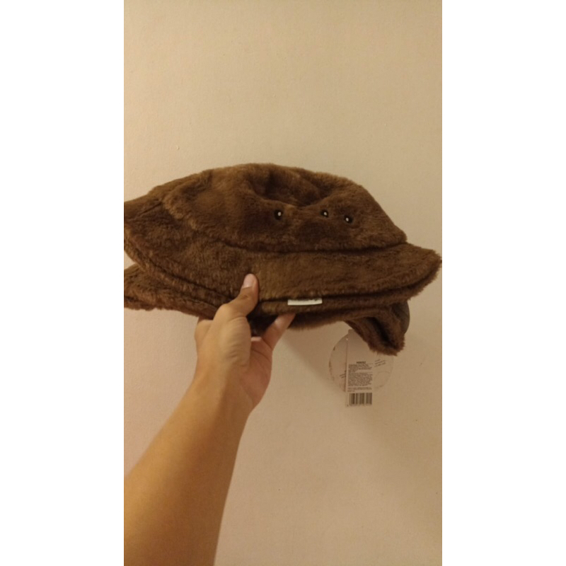 [READY STOCK] Merch Miniso Harry Potter Bucket Hat Bulu Monster, Bucket Hat Bulu Hedwig