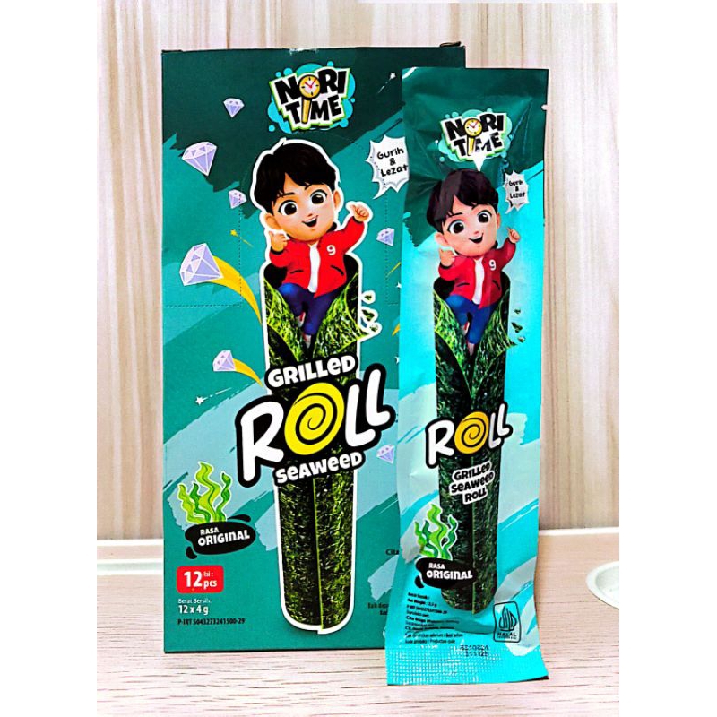 

Nori Time Grilled Roll Seaweed isi 12pcs Rasa Original