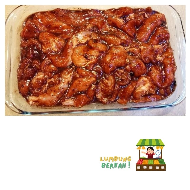

ayam marinasi slice barbeque teriyaki