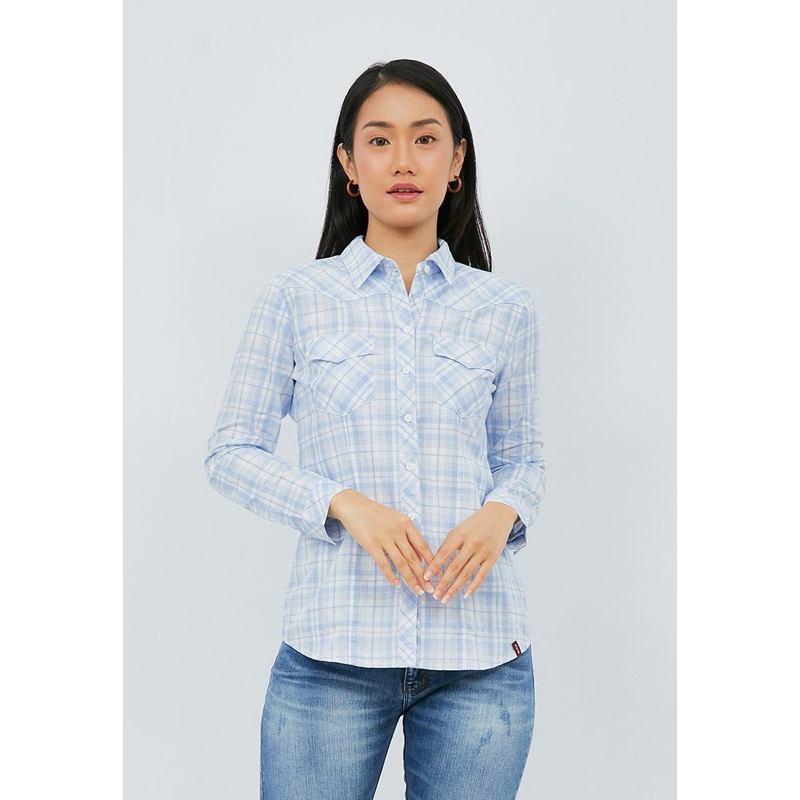 Kemeja kotak-kotak obral ako jeans