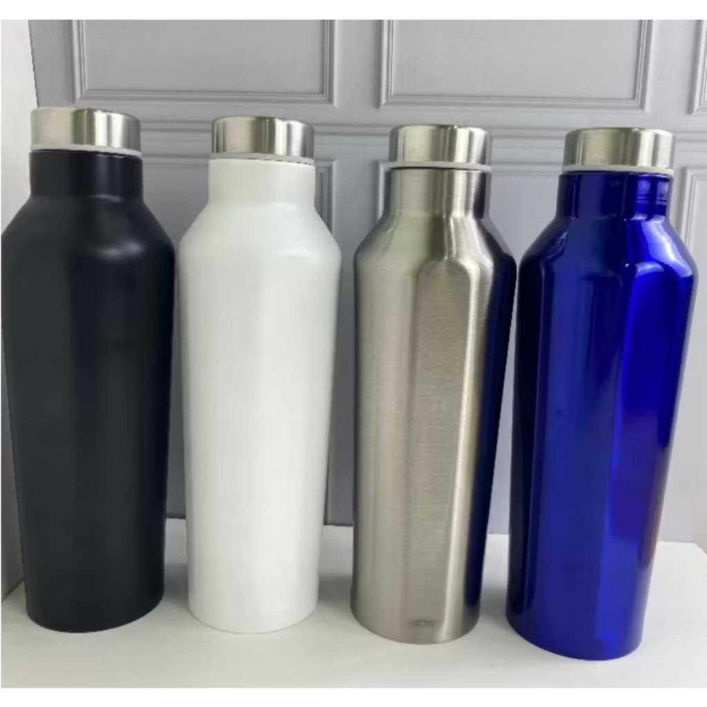

Tumbler Termos Stainless Steel Empat Sisi Datar 500ml (HN231) - Hitam