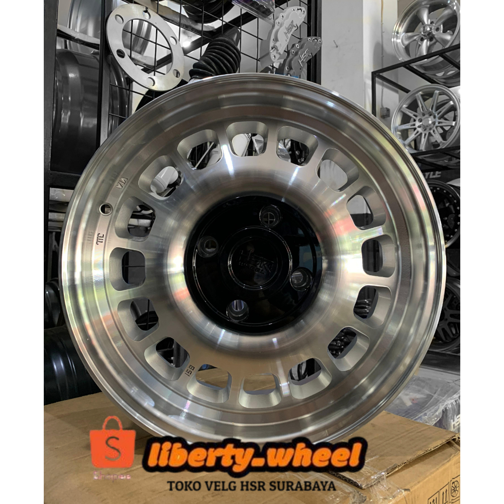 Velg Model Kaleng HSR R16 Pcd 4X100 Mobil GrandLivina,Avanza,Mobilio
