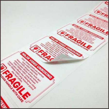 

HJK Sticker Label Wajib Video Unboxing Pengiriman Paket 7 x 3cm 1 Roll1000pcs / 7x5 Cm 1 Roll500pcs