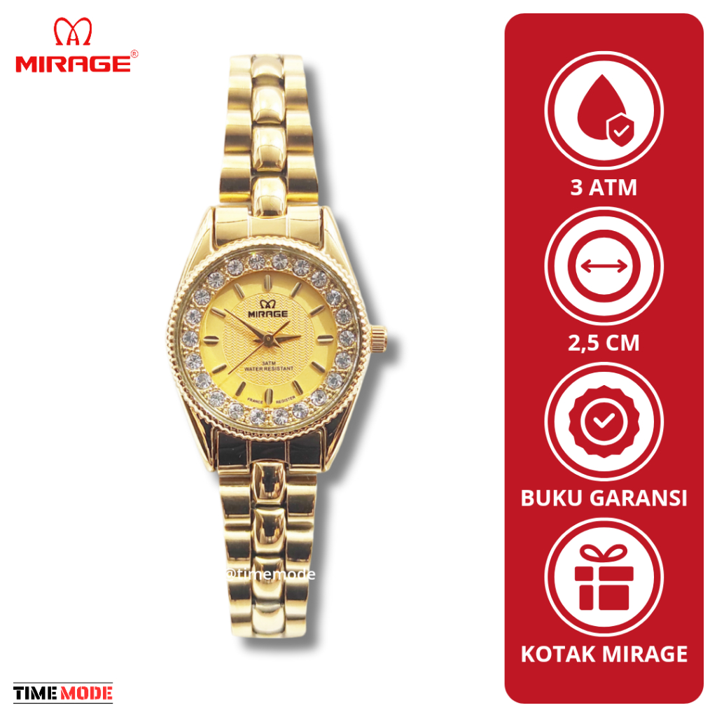 MIRAGE Jam Tangan Wanita Mirage Original 1580 Analog