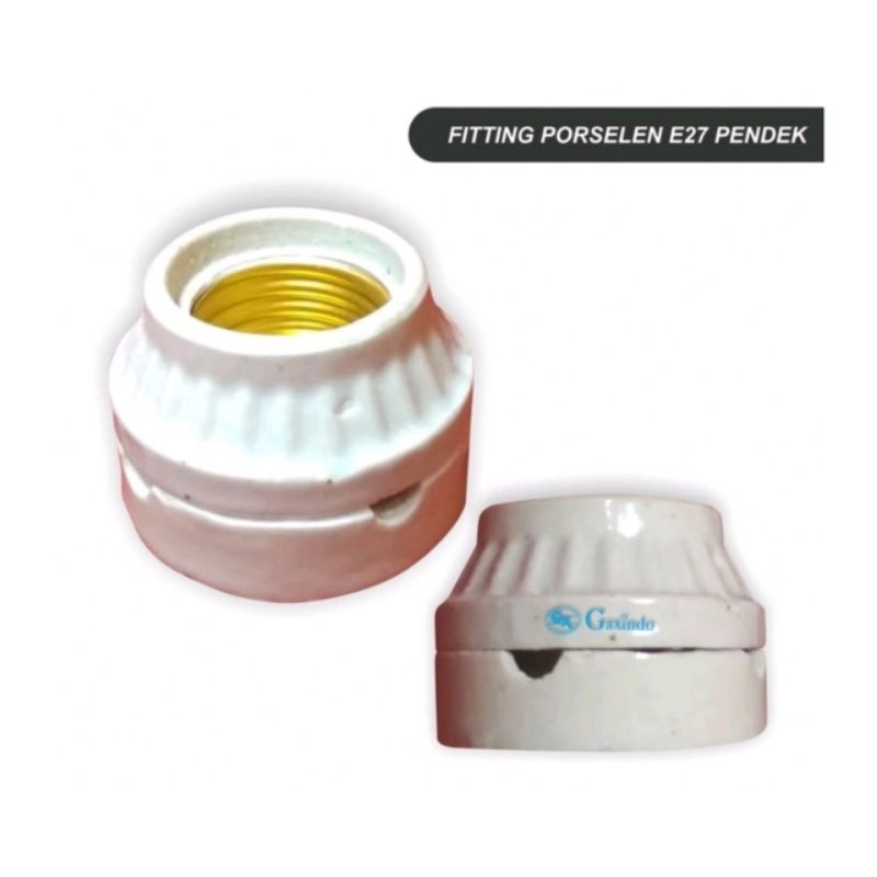 Fiting keramik duduk E27 Fiting plafon keramik Fiting lampu porselen