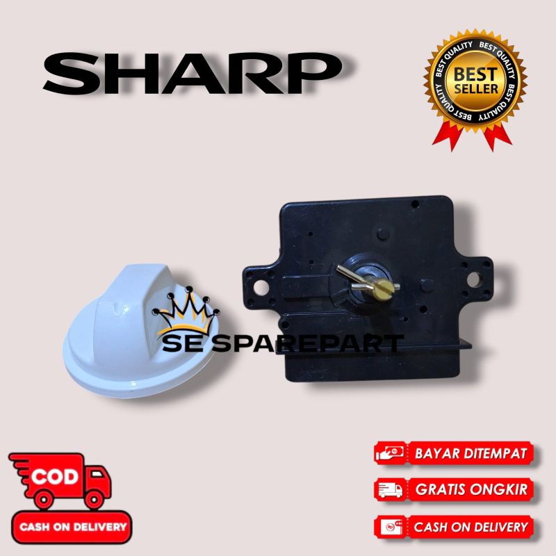 SHARP ES-T75E TIMER WASH MESIN CUCI SHARP 3 SOKET + KNOP 1 SET / 1 PAKET