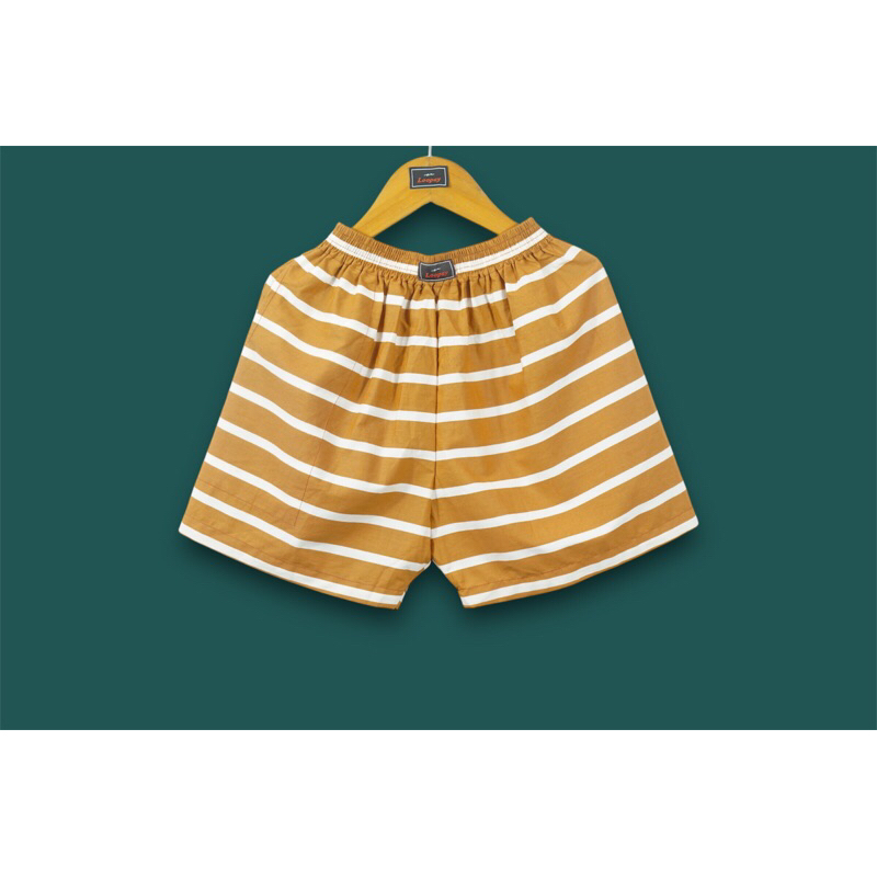 CELANA LOOPAY BOXER LOOPAY MOTIF STRIP ORANGE