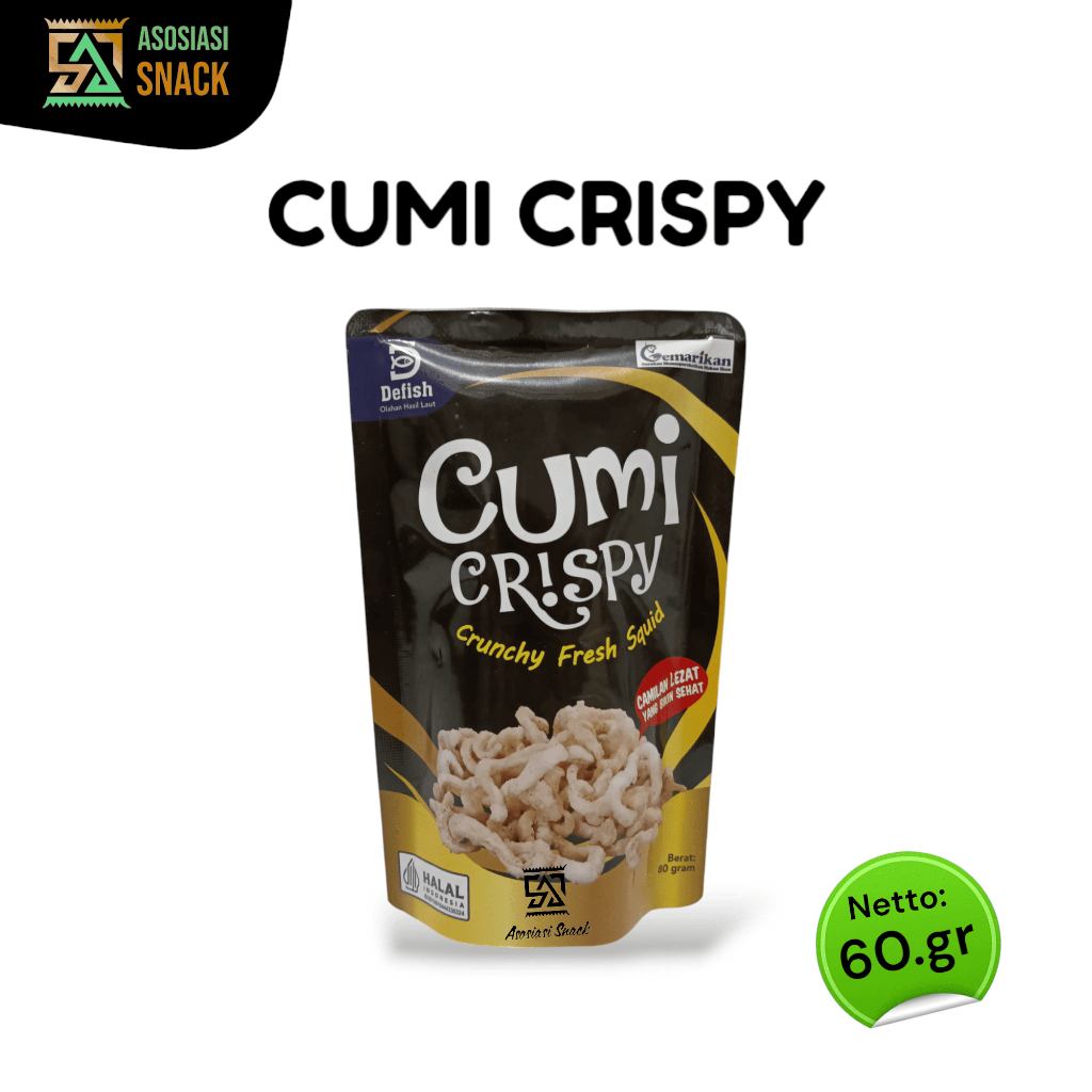 

CUMI CRISPY Cemilan Viral Snack Sehat Seafood Renyah enak gurih