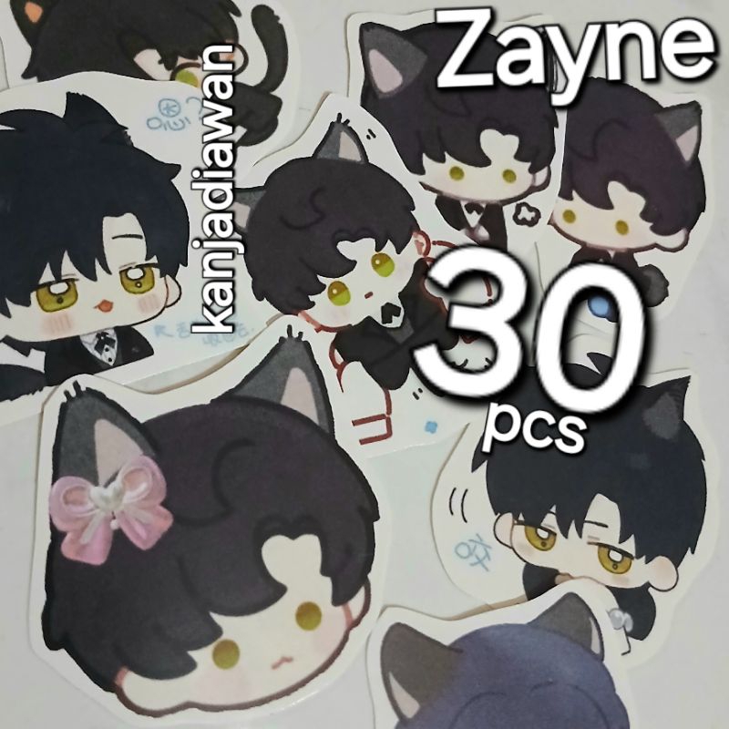 

Stiker Zayne Anime Love and Deepspace 30pcs