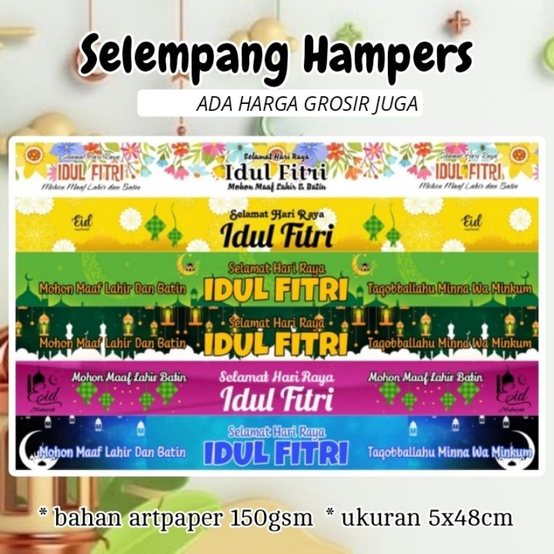 

10pcs Pita Selempang Label Paperbelt Parcel Hampers Idul Fitri