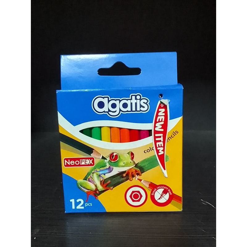 

(1 PCS) PENSIL WARNA 12W PENDEK AGATIS