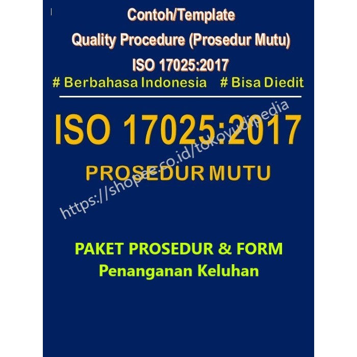 

Softcopy Paket Contoh/Template Prosedur dan Form Penanganan Keluhan ISO 17025:2017