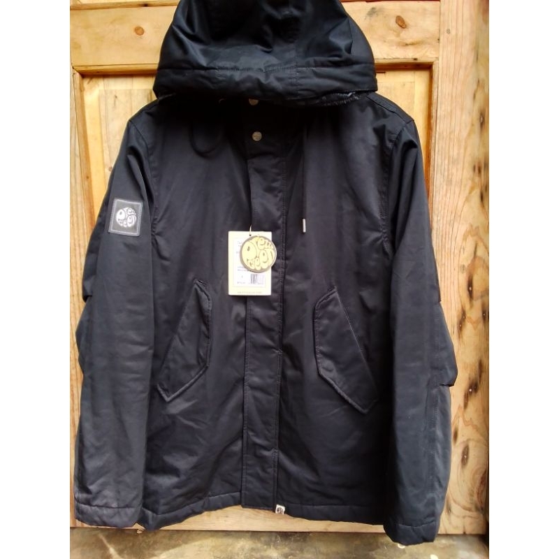 PRETTY GREEN mens cotton zip up hooded jacket