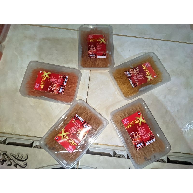 

Mie lidi Krez Max kemasan box Thinwall varian rasa