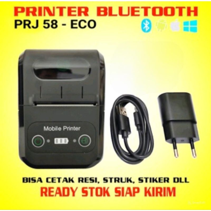 PRINTER BLUETOOTH MINI PORTABLE PRINTER THERMAL 58MM CETAK RESI NOTA STRUK