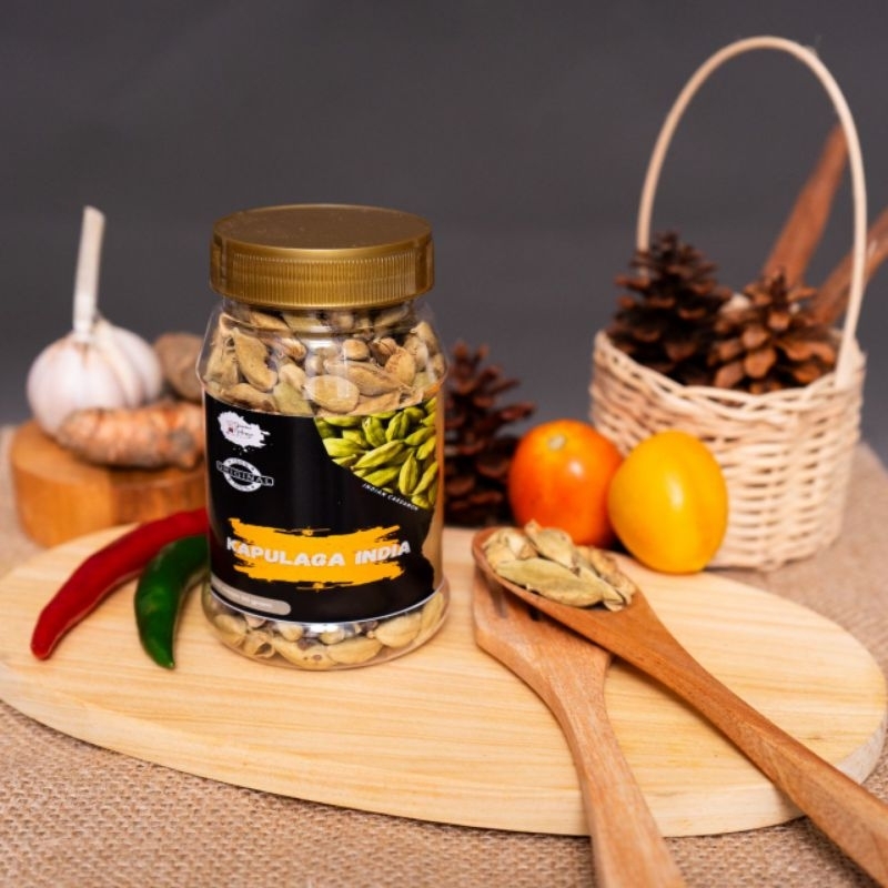 

Dapoer Natasya - Kapulaga India Utuh Indian Cardamom Powder Bumbu Masak Murni Botol (90gram)